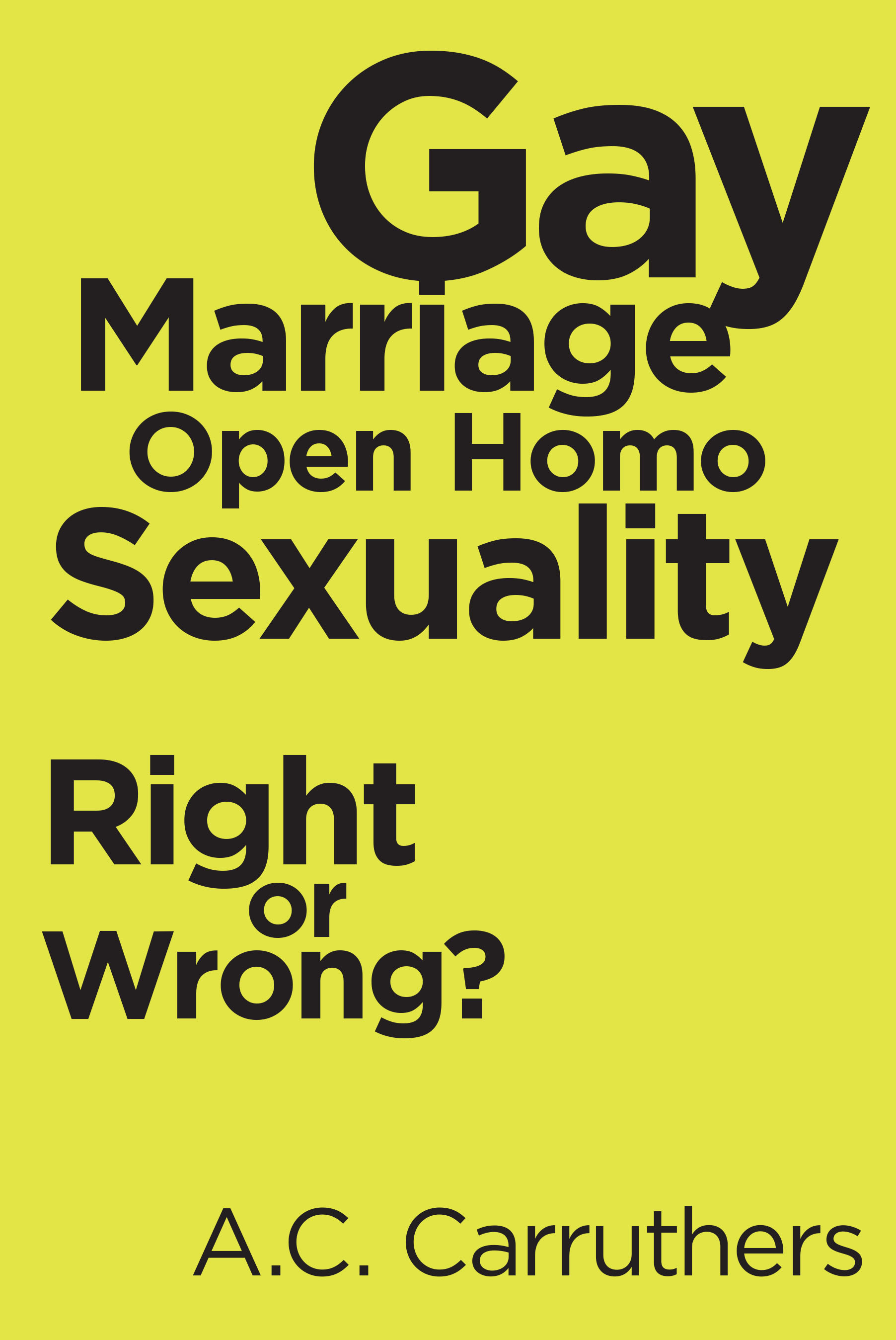 Gay Marriage-Open Homo Sexuality Cover Image