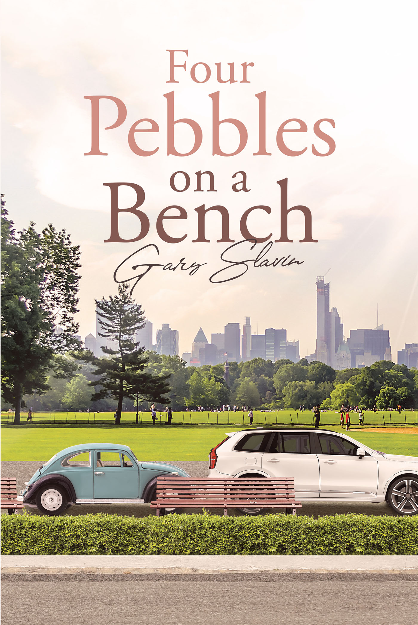 Four Pebbles on a Bench Cover Image