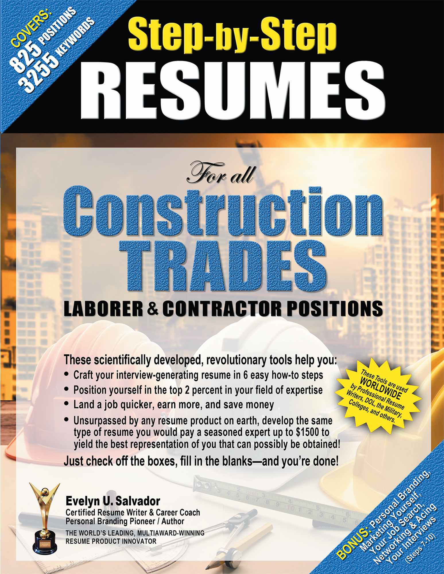 Step-by-Step Resumes For All Construction Trades Laborer & Contractor Positions Cover Image